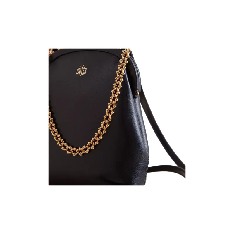 MARK CROSS Napa Calf Leather Shoulder Bag Crossbody Bag Women's Black-3