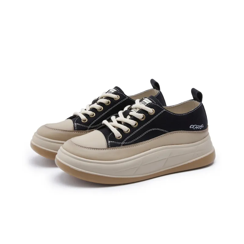 GIGIRYO Height Increasing Low Top Skateboard Shoes Women's-2