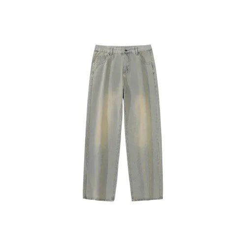 THREE-BODY Jeans Unisex Yellow Mud