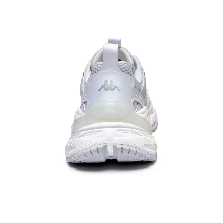 Kappa Augustus Anti Slip Wear Resistant Low Top Chunky Sneakers Unisex Gray Silver-4