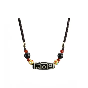Seven Little Craftsmen Agate Jade Necklaces Unisex