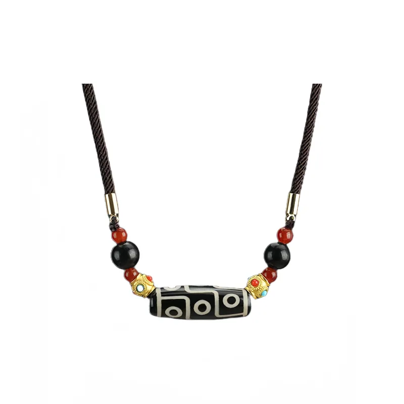 Seven Little Craftsmen Agate Jade Necklaces Unisex-0