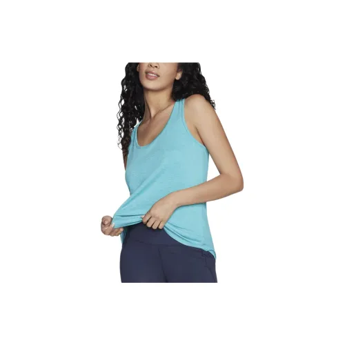 Skechers Tank Tops Women's Aqua Green