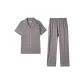 [Short-Sleeved Shirt and Pants Clothing Sets]Dark Gray