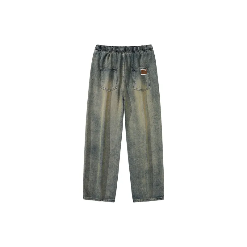 THREE-BODY Jeans Unisex Yellow Mud-1
