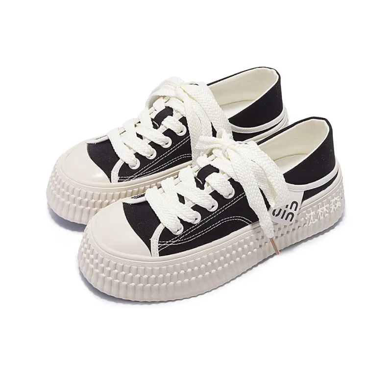 Shen Linsen Abrasion Resistant Low Top Skateboard Shoes Women's Beige-10