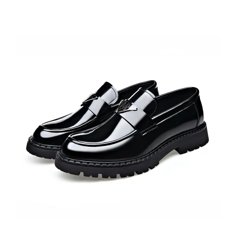 XIAOTOULANG Dress Shoes Men's Black-3
