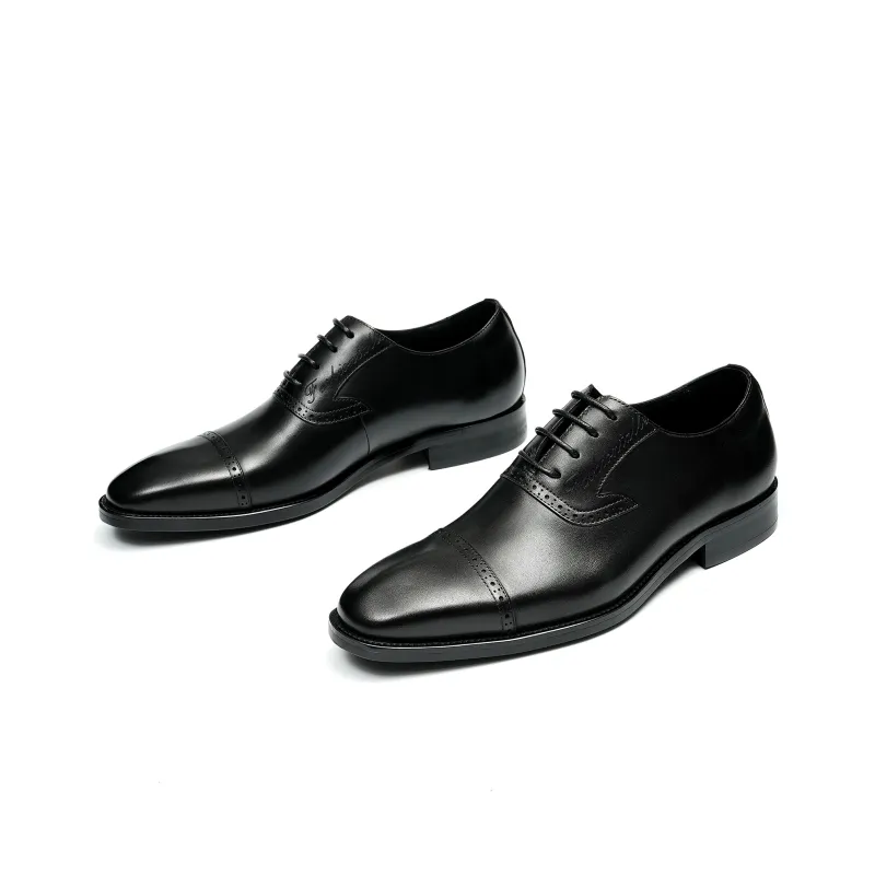 ASTON M.JAZZ Dress Shoes Men Low Top Black/Coffee-11