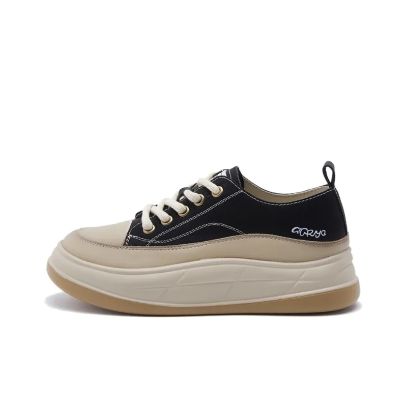 GIGIRYO Height Increasing Low Top Skateboard Shoes Women's-0