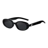 Bright Black Frame with Black Gray Lens