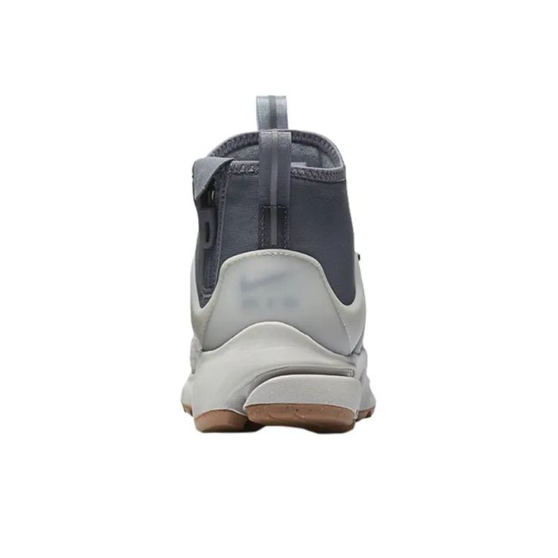 Nike Air Presto Anti Slip Wear Resistant High Top Casual Shoes Unisex Gray White-4