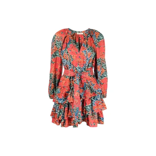 Ulla Johnson Miranda Abstract-print Ruffle Minidress