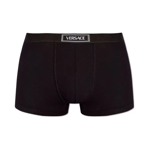 VERSACE 90s VERSACE Logo Waistband Stretched Boxer Briefs