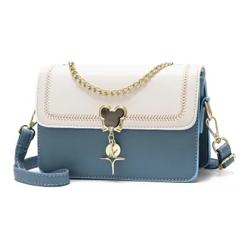 Weymond Soft Leather Shoulder Bag Crossbody Bag Regular Women's Pink/Black/White/Green/Blue