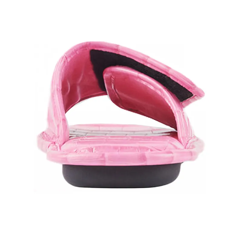 Balenciaga Home Crocodile Pattern Calfskin Mules Pink Women's-2