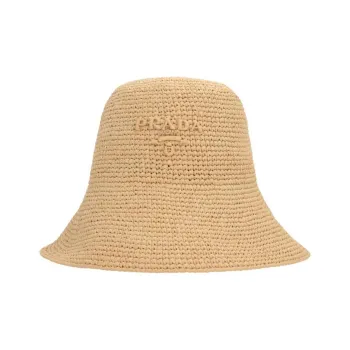 PRADA Logo Detailed Bucket Hat