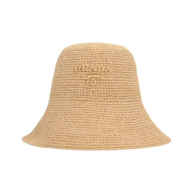 PRADA Logo Detailed Bucket Hat-0