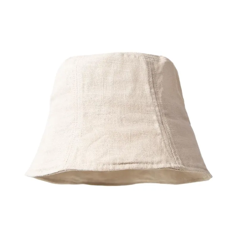 DZP Cotton Linen Blend Bucket Hats Unisex-3