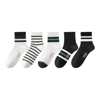 B&C.Room Mid Calf Socks Fall Winter Men's 5 Pack