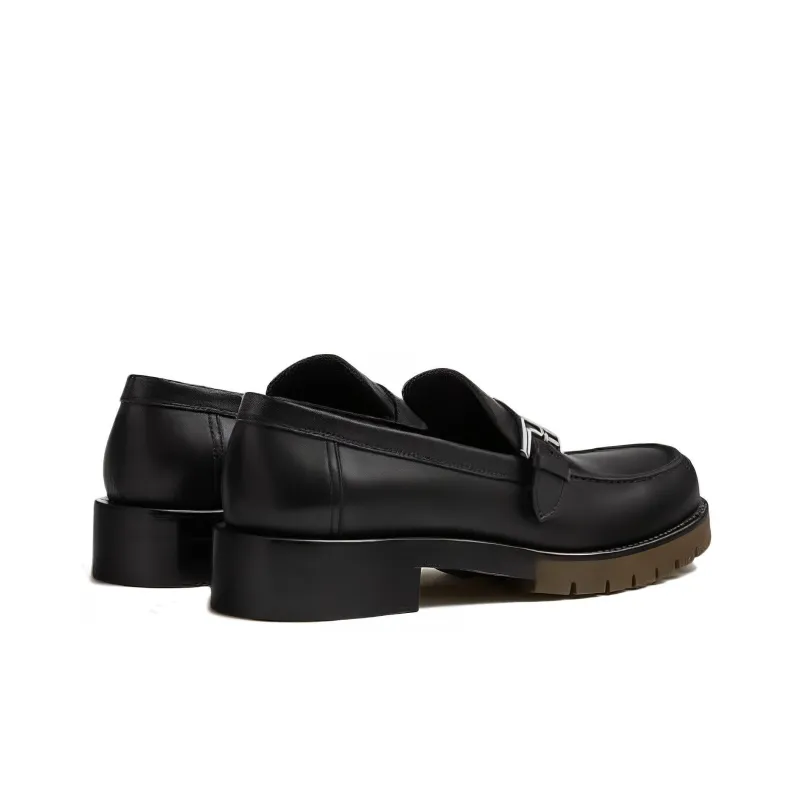 HERMES Ferdi Oxford Shoes Men's Black-3