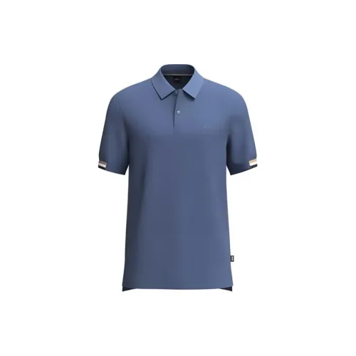 HUGO BOSS Polo Shirts Men Light Blue