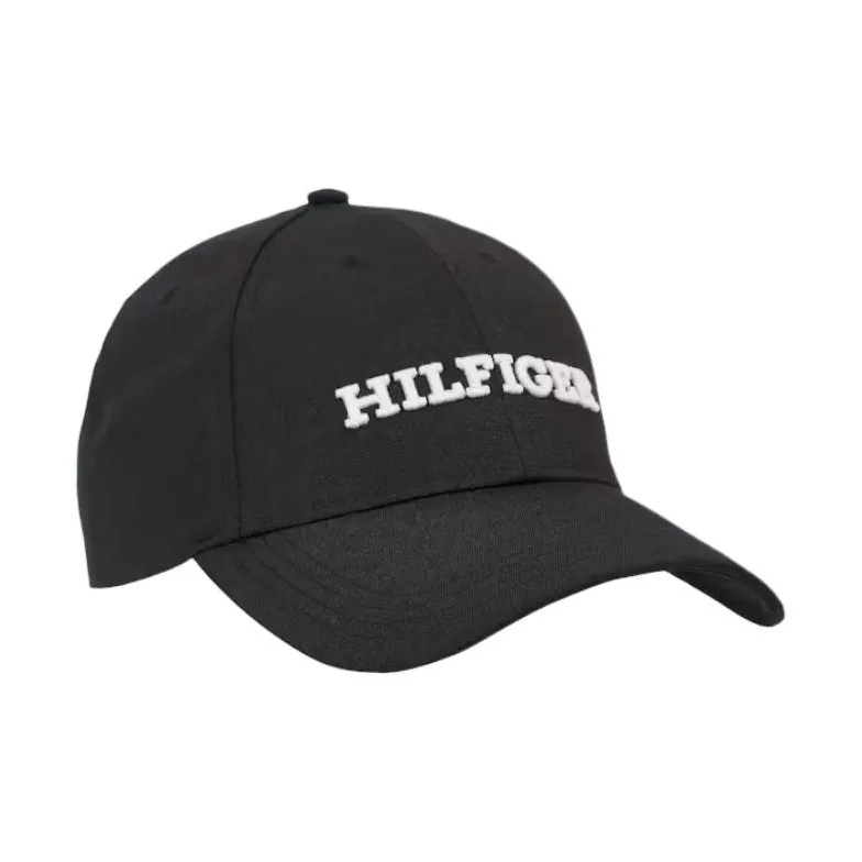 Tommy Hilfiger Polyester Baseball Caps Men's Black-4