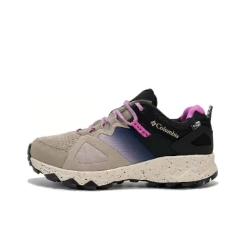 Columbia Cushioning Wear Resistant Low Top Hiking Shoes Women's Beige Purple