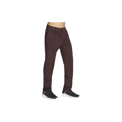 Skechers Gowalk Hybrid Knitted Sweatpants Men Burgundy Red