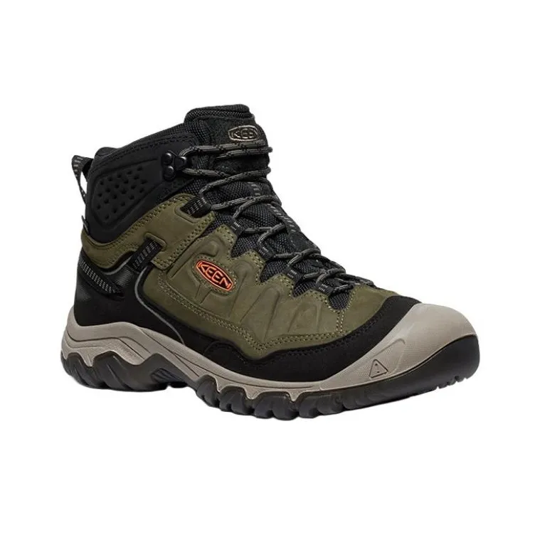 KEEN Targhee IV Cushioned Slip Resistant High Top Hiking Shoes Men's Green-1