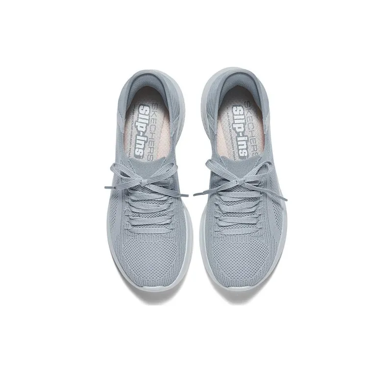 Skechers Sport Breathable Quick Dry Low Top Casual Shoes Women's Gray-3