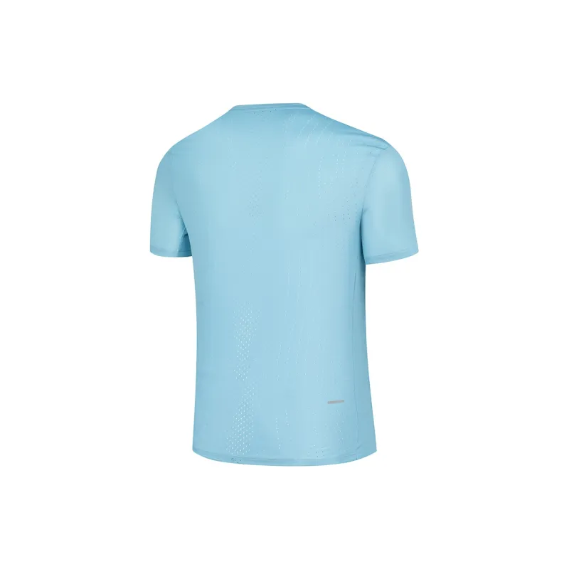 QIAODAN Regular T Shirt Men's Rain Wave Blue-1