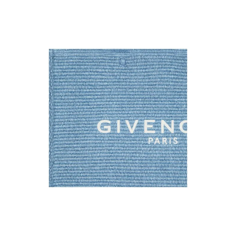 Givenchy Cotton And Polyamide Blend One Shoulder Handbags Medium Size Women's Denim Blue-4