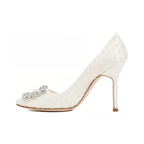 MANOLO BLAHNIK High Heels Women's White