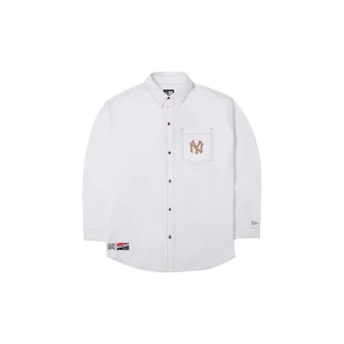 New Era Shirts Unisex Ivory White