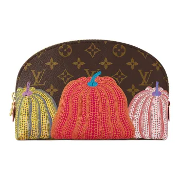 LOUIS VUITTON Lv X Yk Cosmetic Pouch Pumpkin Print