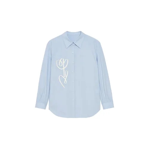 Asuka and new sake Shirts Women's Light Blue CH05