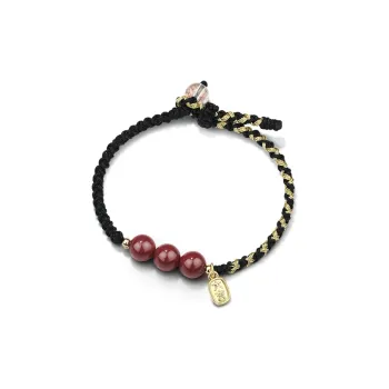 Moon Jewelry Reconstructed Cinnabar Jade Bracelets Unisex