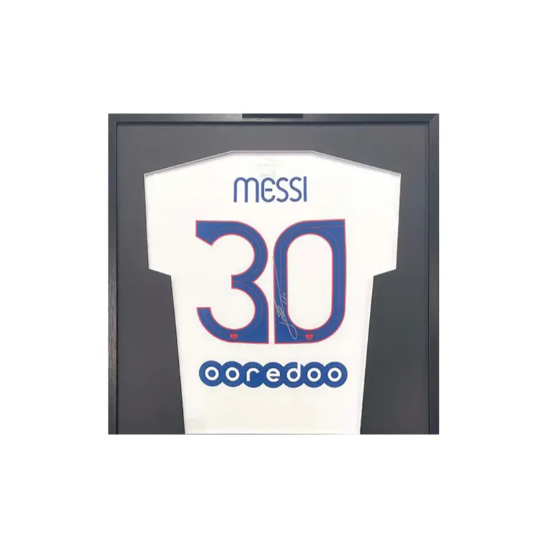 Huayitaojin Paris White Fan Edition Jersey With Icons Officially Signed Company Certificate Framed 100x80cm-1
