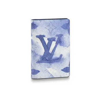 LOUIS VUITTON Pocket Organizer Ink Watercolor Blue