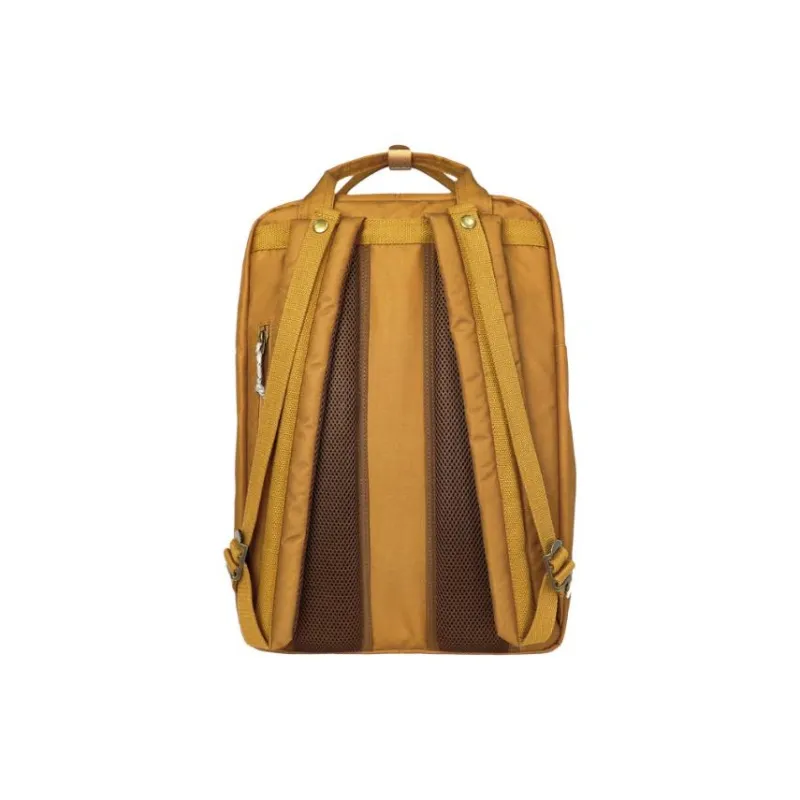 Doughnut Recycled Polyester Backpack Large Size Unisex Camel-2