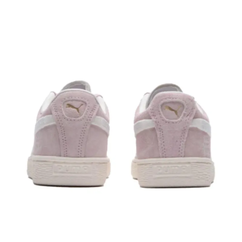 PUMA Suede Wear Resistant Low Top Skateboard Shoes Unisex Pink-2