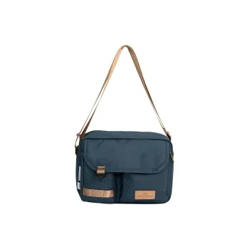 Doughnut Recycled Polyester Shoulder Bag, Crossbody Bag Unisex Lake Blue