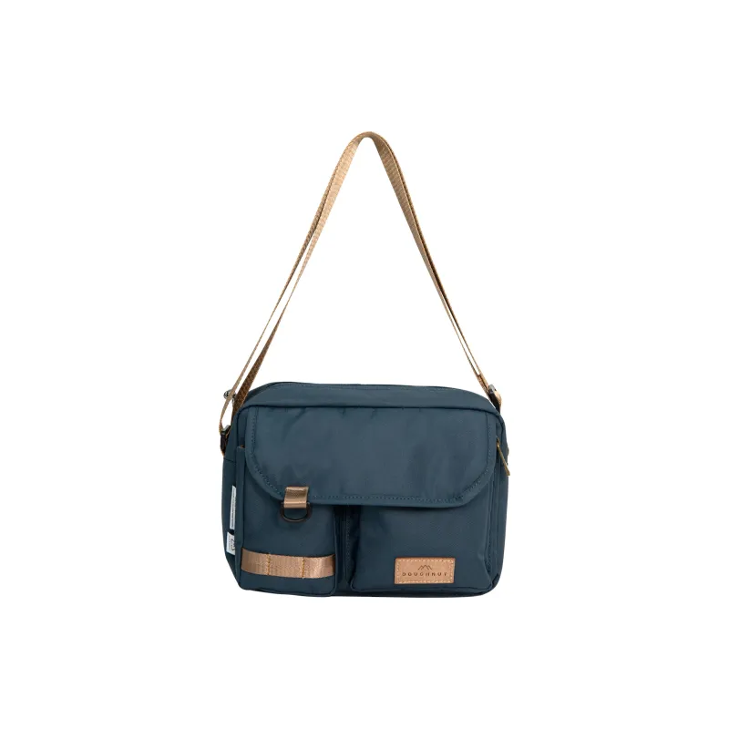 Doughnut Recycled Polyester Shoulder Bag, Crossbody Bag Unisex Lake Blue-0