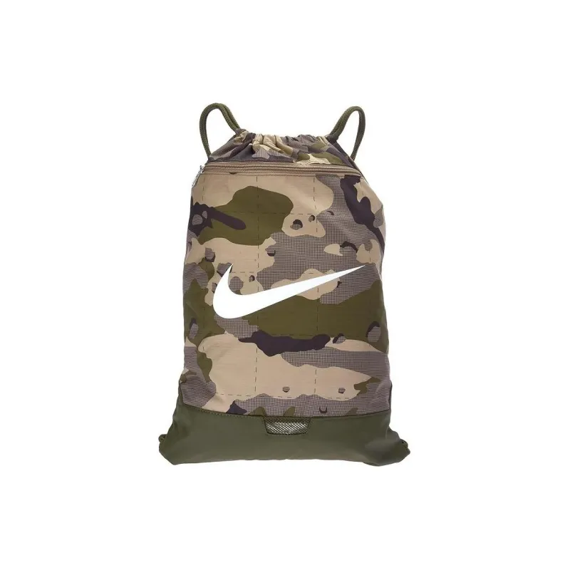 Nike Polyester Backpack Regular Unisex Khaki & Rough Green & White-4