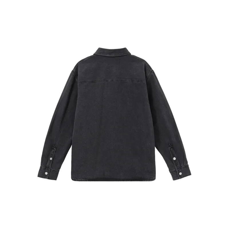 Calvin Klein Logo patch Denim Shirt-1