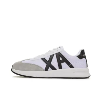EMPORIO ARMANI Low Top Casual Shoes Men's Gray White