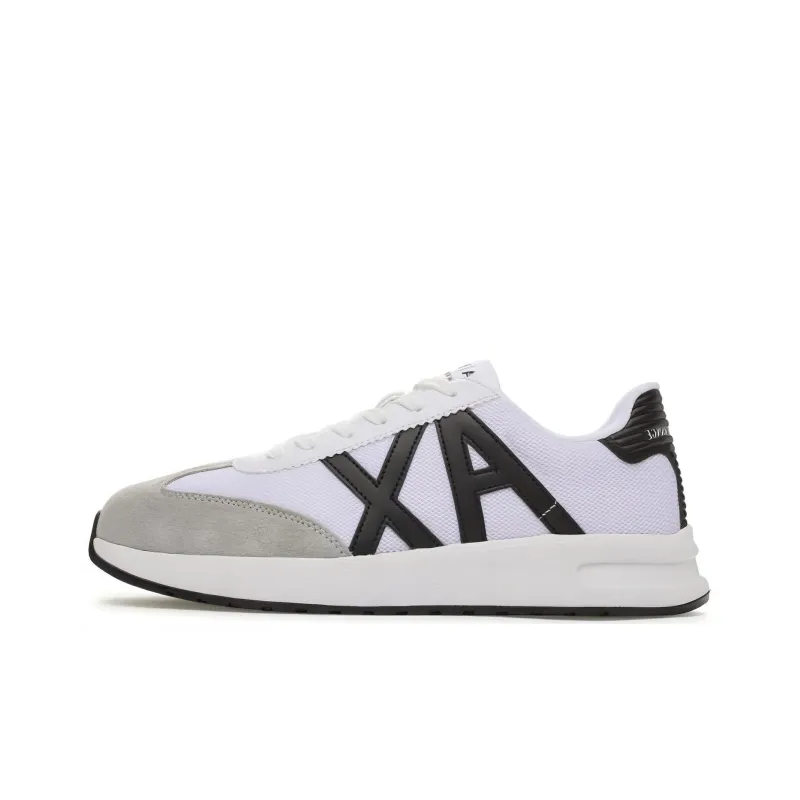 EMPORIO ARMANI Low Top Casual Shoes Men's Gray White-0