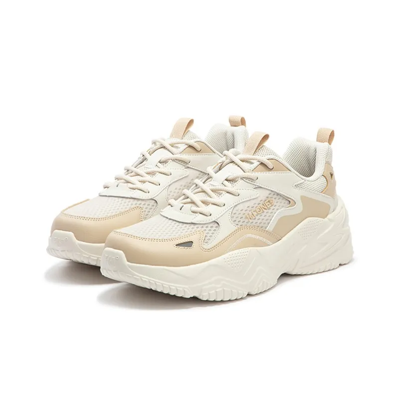 361° Ode Anti Slip And Wear Resistant Breathable Low Top Casual Shoes Men's Apricot Tea Brown-2