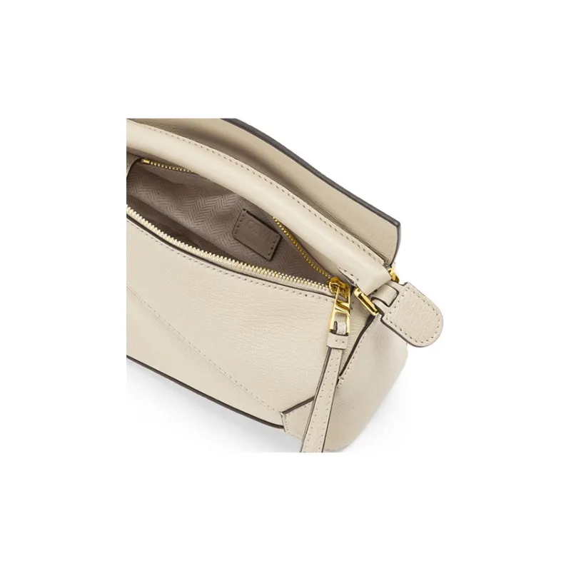 LOEWE Sheepskin Shoulder Bag Crossbody Bag Handbag Mini Women's Angora Color-5