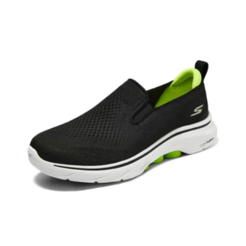 Skechers Cushioning Wear Resistant Low Top Casual Shoes Men's Black White-2